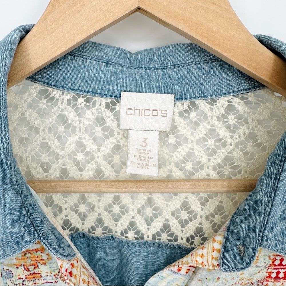 Chico’s Artisan Dreams Cleo Shirt - Picture 7 of 12